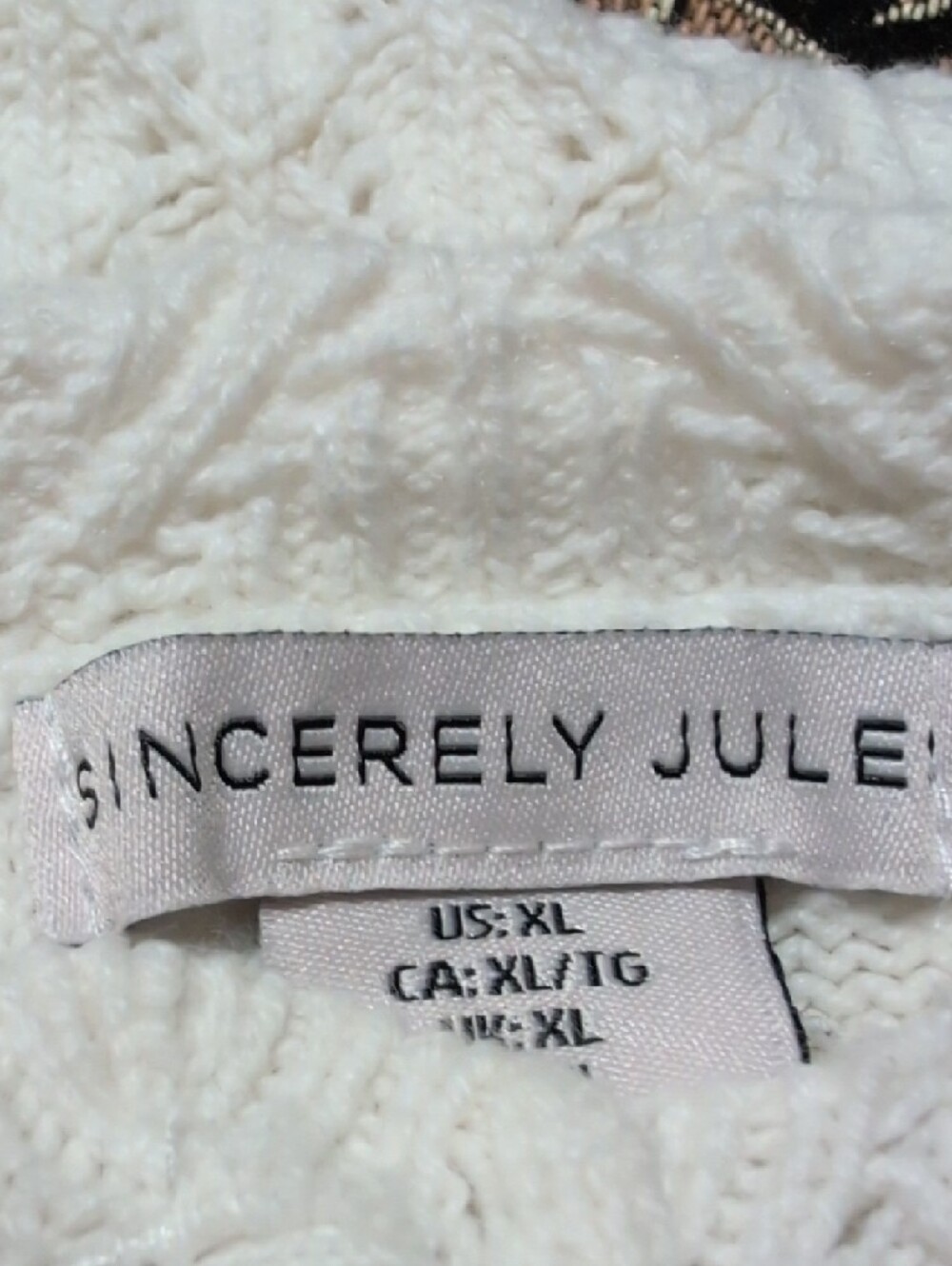 Sincerly Jules Cream Knit Button-Front Cardigan - Picture 9 of 10